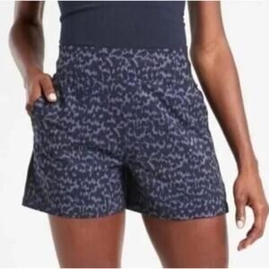 ATHLETA Brooklyn Printed Active Workout Training 4.5" Shorts Size 6